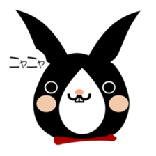 A black rabbit sticker #2375151