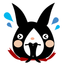 A black rabbit sticker #2375153