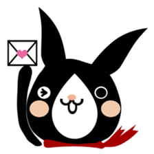 A black rabbit sticker #2375157