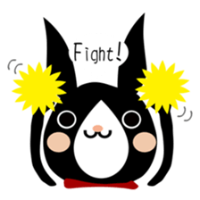 A black rabbit sticker #2375159