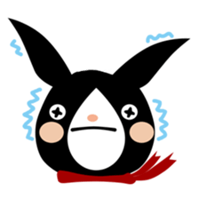 A black rabbit sticker #2375161