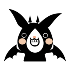 A black rabbit sticker #2375167