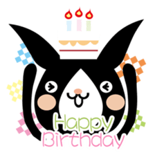 A black rabbit sticker #2375169