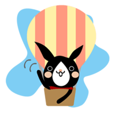 A black rabbit sticker #2375174
