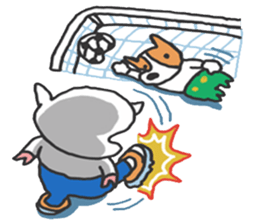 pig BUTAMA and friend welsh corgi GEN sticker #2375310