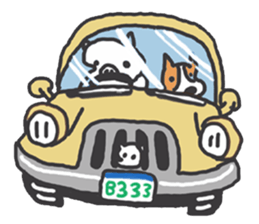 pig BUTAMA and friend welsh corgi GEN sticker #2375320