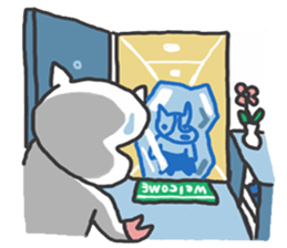 pig BUTAMA and friend welsh corgi GEN sticker #2375322