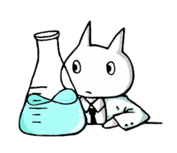 The science cat sticker #2376132