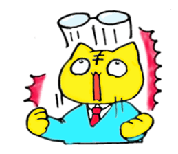 cat family company sticker #2376790