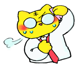 cat family company sticker #2376795