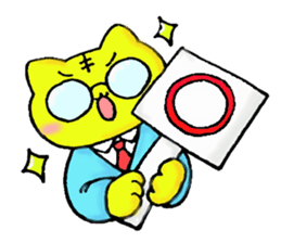 cat family company sticker #2376801
