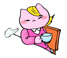cat family company sticker #2376811