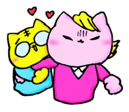 cat family company sticker #2376814