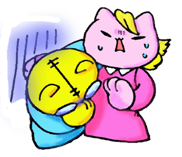 cat family company sticker #2376815