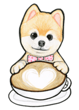 Heart-warming Pomeranian Sticker sticker #2377266