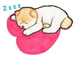 Heart-warming Pomeranian Sticker sticker #2377269