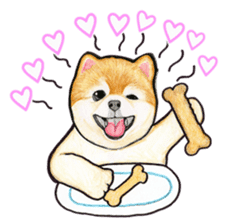 Heart-warming Pomeranian Sticker sticker #2377293