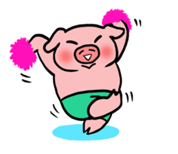 A pig with a emotional nose(2) sticker #2377424