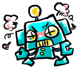 The soliloquy of a Robot for (English) sticker #2377978