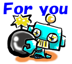 The soliloquy of a Robot for (English) sticker #2377987