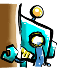 The soliloquy of a Robot for (English) sticker #2377991