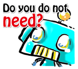 The soliloquy of a Robot for (English) sticker #2377995