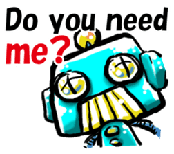The soliloquy of a Robot for (English) sticker #2377998