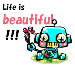 The soliloquy of a Robot for (English) sticker #2378005