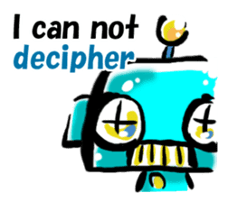 The soliloquy of a Robot for (English) sticker #2378006