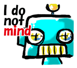 The soliloquy of a Robot for (English) sticker #2378007