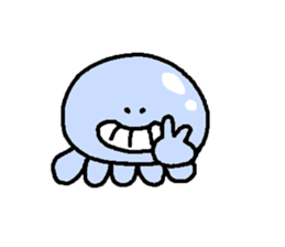 Jellyfish leisurely sticker #2378096