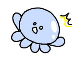 Jellyfish leisurely sticker #2378112