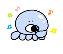 Jellyfish leisurely sticker #2378122