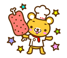 Cooking Bear sticker #2378146