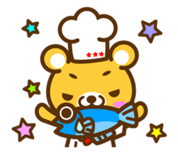 Cooking Bear sticker #2378147