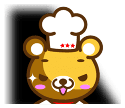 Cooking Bear sticker #2378173