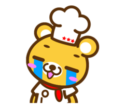 Cooking Bear sticker #2378174