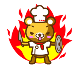 Cooking Bear sticker #2378175