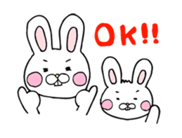 Childcare sticker bucktoothed rabbit sticker #2378336