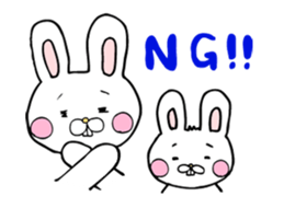 Childcare sticker bucktoothed rabbit sticker #2378337