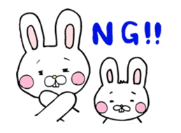 Childcare sticker bucktoothed rabbit sticker #2378337