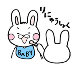 Childcare sticker bucktoothed rabbit sticker #2378363