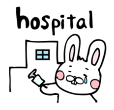Childcare sticker bucktoothed rabbit sticker #2378372