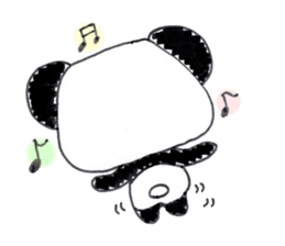 Lack of sleep Panda. sticker #2378443