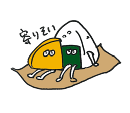 BUSHIDO ONIGIRI Sticker (JAPANESE) sticker #2378526