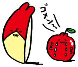 Apple Rabit Sticker sticker #2378609