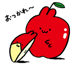 Apple Rabit Sticker sticker #2378612