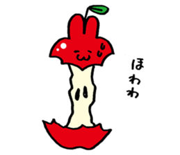 Apple Rabit Sticker sticker #2378613