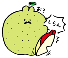 Apple Rabit Sticker sticker #2378615