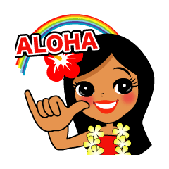 Hawaiian sticker